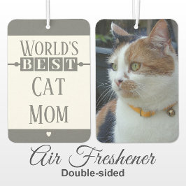 Ambientador La mejor madre del gato agrega gris de foto