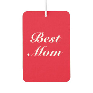 Ambientador La mejor mamá del guión clásico rojo elegante lind
