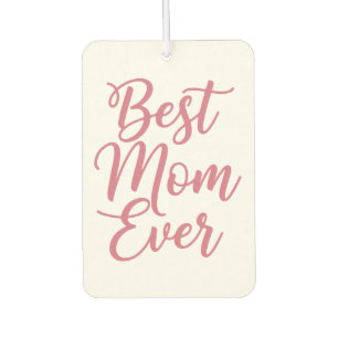 Ambientador La mejor mamá del mundo 1 Foto personalizada rosa