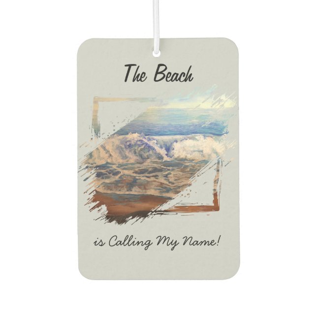 Ambientador La personalización del azul de las olas del océano (Anverso)