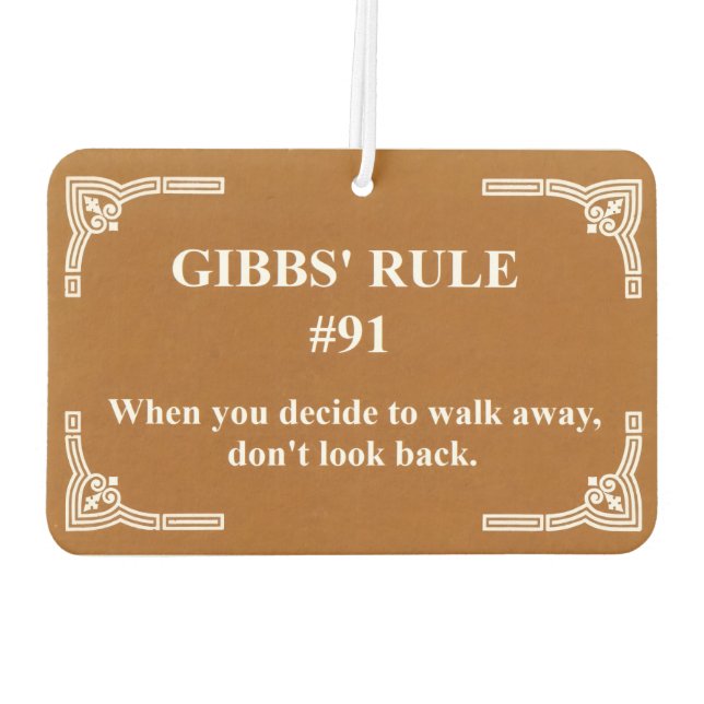 Ambientador la regla 91 de Gibbs (Reverso)