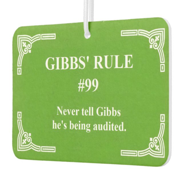 Ambientador la regla 99 de Gibbs (Izquierda)
