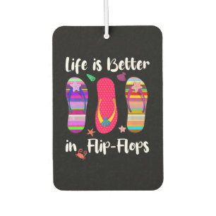 Ambientador La Vida Es Mejor En Flip Flops Summer Vacation Bea