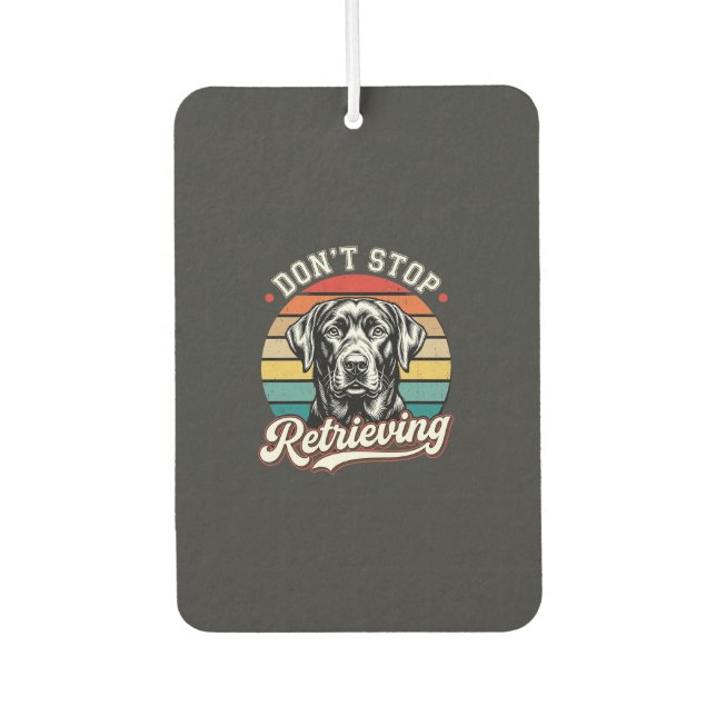 Ambientador Labrador No Deja de Recuperar Perro Retro (Anverso)