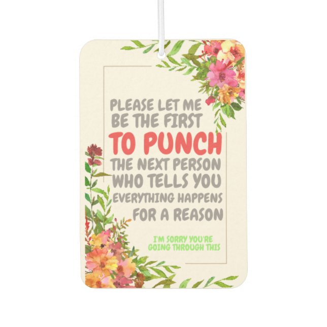 Ambientador Lamento tu pérdida, compasión y profundo pesar (Anverso)