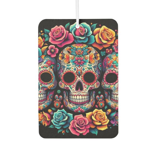 Ambientador ¡Las calaveras coloridas son más frescas! (Anverso)
