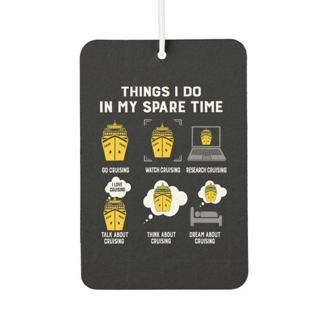 Ambientador Las Cosas Que Hago En Mi Tiempo De Reparación Se V (Anverso)