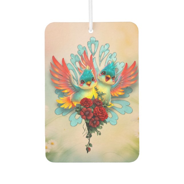 Ambientador Las lindas aves de buen humor. (Anverso)