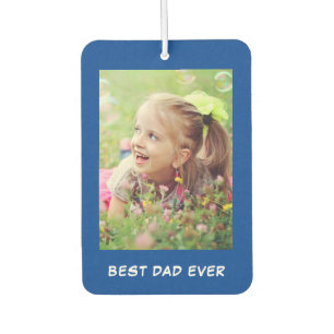Ambientador Las mejores fotos personalizadas de papá son azule