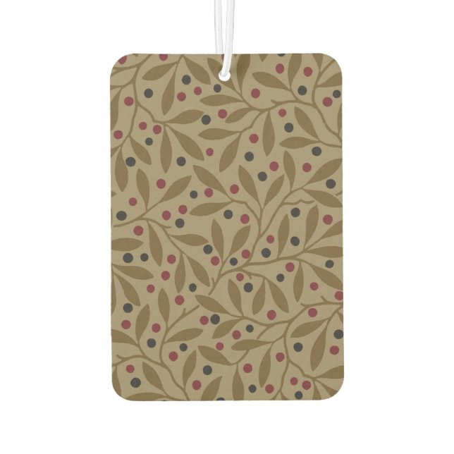 Ambientador Leaf Berry Classic Colored Bonito Pattern Art (Reverso)