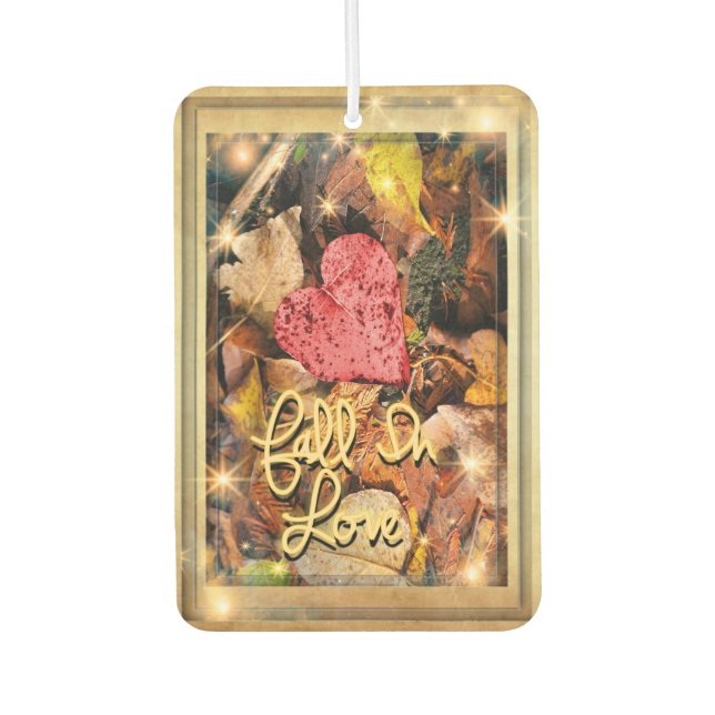Ambientador Leaf Heart Fall deja Air Freshener (Anverso)