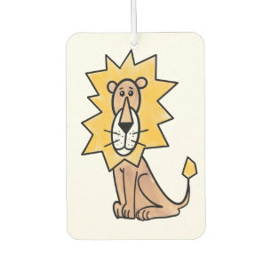 Ambientador león lindo dibujos animados niños retro safari sel