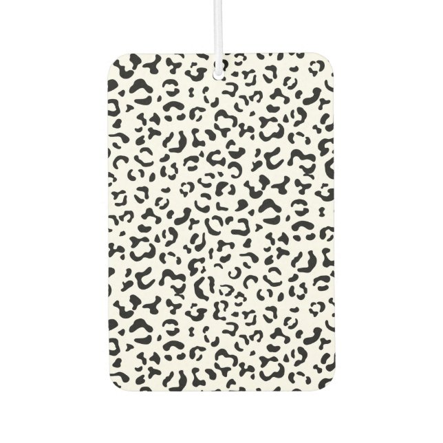 Ambientador Leopard Print, Leopard Spots, Negro Y Blanco (Anverso)
