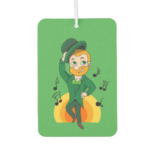 Ambientador Leprechaun bailando, personalizado de San Patricio