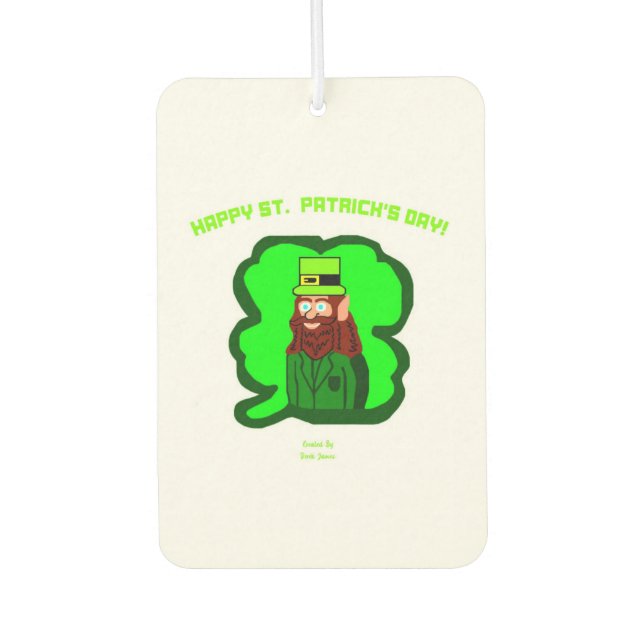 Ambientador Leprechaun Magic Portrait Rectangle Air Freshener (Anverso)