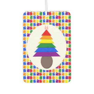 Ambientador Lesbianas arcoiris Árbol y regalo de Navidad