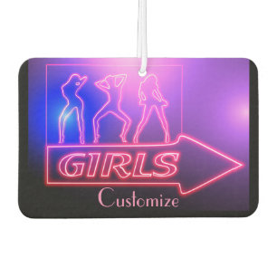 Ambientador Letrero de Niñas Rosa Neon Thunder_Cove