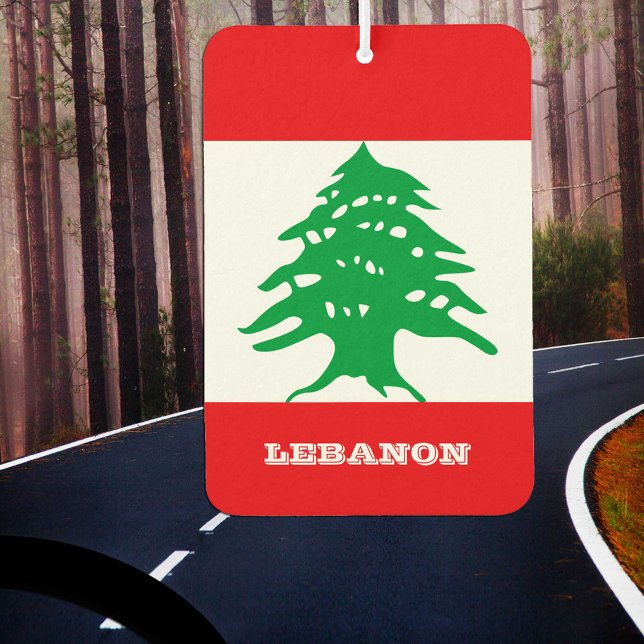 Ambientador Líbano Car Air Freshener, bandera libanesa (Subido por el creador)