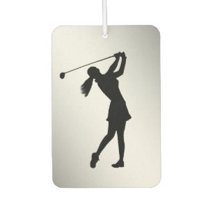 Ambientador Libertino del golf, hembra, personalizable