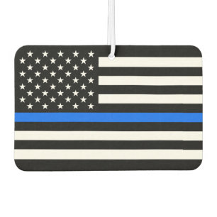 Ambientador "LÍNEA AZUL DELGADA en BANDERA"