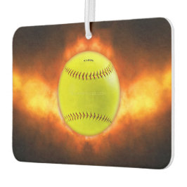 Ambientador Llamas de baloncesto de softball amarillo de Slipp