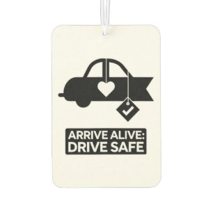 Ambientador "Llegar vivo: Conducir con seguridad" Auto recorda