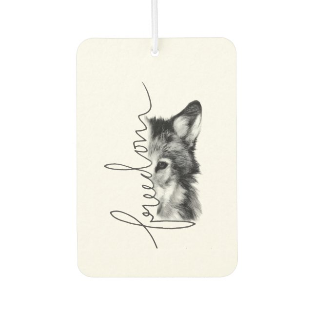 Ambientador Lobo Libertad Arte Mínimo de Línea - (Anverso)