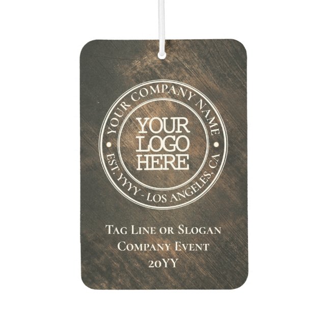 Ambientador Logo de la medalla blanca de Wood de negocios Rúst (Anverso)