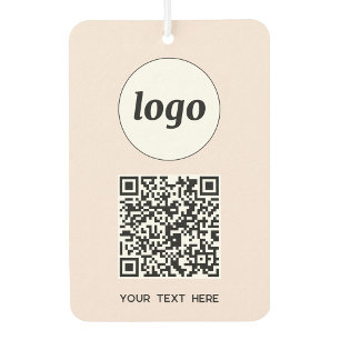 Ambientador Logotipo Código QR Mensajes de texto comercial Rub
