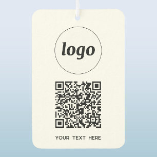 Ambientador Logotipo Código QR Mensajes de texto promocionales
