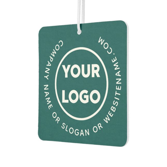 Ambientador Logotipo comercial y texto curvo Personalizado sob (Izquierda)