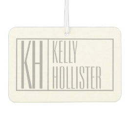 Ambientador Logotipo de nombres e iniciativas grises modernas