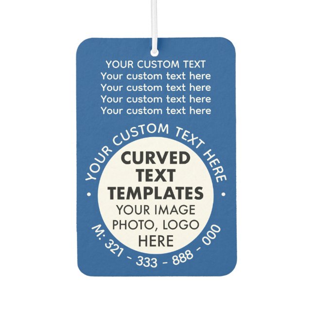 Ambientador Logotipo de personalizado AZUL Promocional Aire Fr (Anverso)