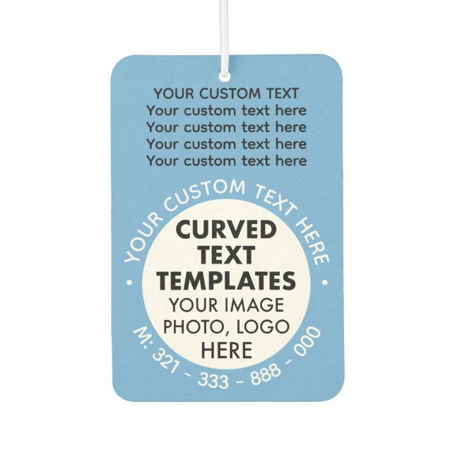 Ambientador Logotipo de personalizado AZUL Promocional Aire Fr (Anverso)