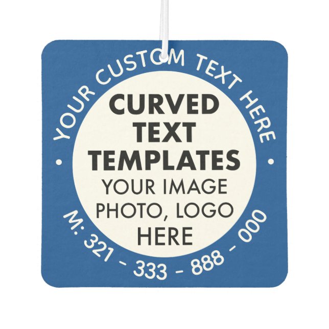 Ambientador Logotipo de personalizado AZUL Promocional Aire Fr (Anverso)