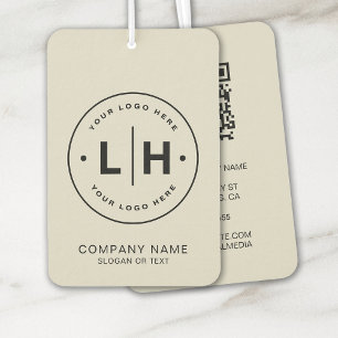 Ambientador Logotipo mínimo moderno QR
