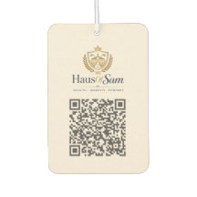 Logotipo personalizable y código QR Suave Marfil C