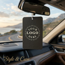 Logotipo personalizado y código QR rectángulo retr