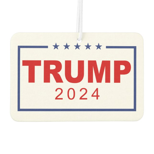 Ambientador Logotipo Rectangle clásico de Trump 2024 (Reverso)