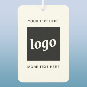 Ambientador Logotipo simple y promoción de negocios de texto