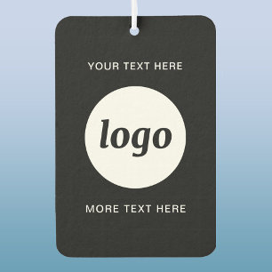 Ambientador Logotipo simple y promoción de negocios de texto