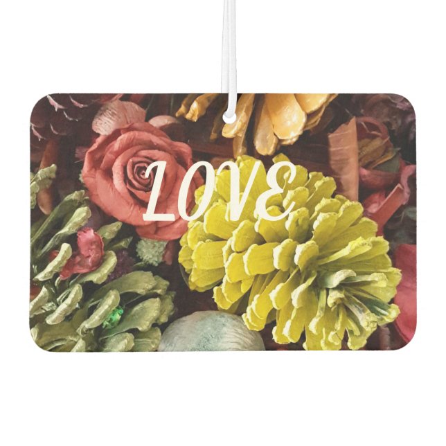 Ambientador Love Wins Autumn Cones Air Freshener (Anverso)