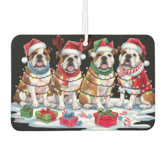 Ambientador Luces de Navidades de bulldog - Diseño Adorable
