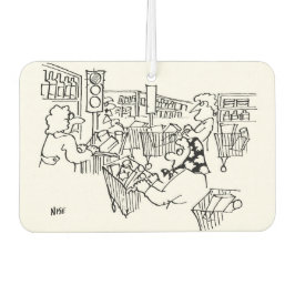 Ambientador Luces de tránsito en un supermercado