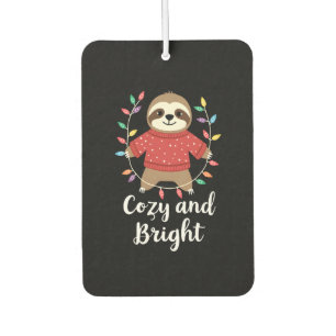 Ambientador Luces Navideñas de Perezoso Acogedoras y Brillante