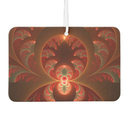 Ambientador Luminoso abstracto moderno naranja rojo Fractal