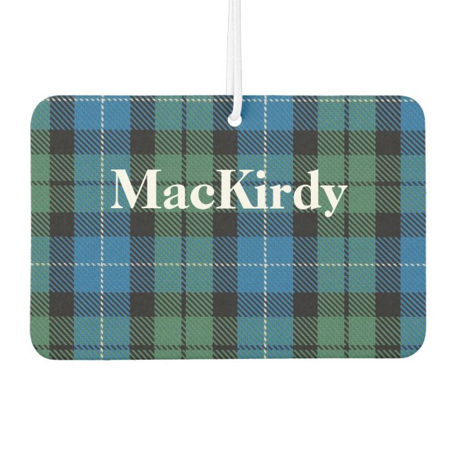 Ambientador MacKirdy Tartan Plaid Air Freshener (Anverso)