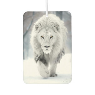 Ambientador Majestuoso León Blanco en Diseño de País de las Ma