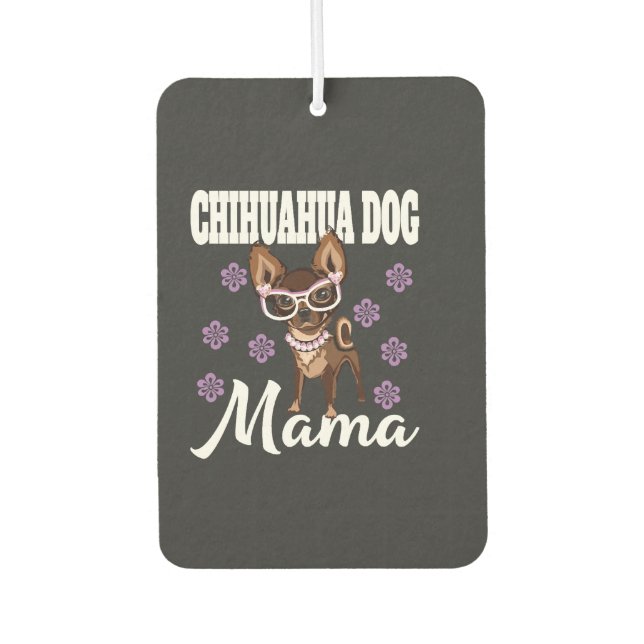 Ambientador Mamá de perro Chihuahua mujer   (Anverso)