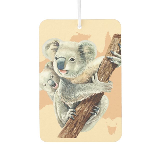 Ambientador Mamá y bebé de Koala (Anverso)